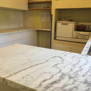 Carrara Honed Marble with Veins