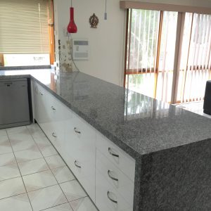 Oriental White Granite with Waterfall End