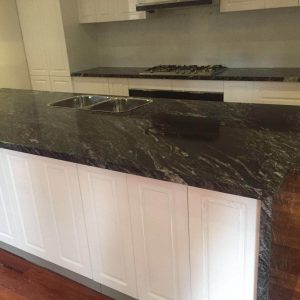 Granite Benchtop with waterfall ends