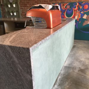 Kingfisher Granite with Waterfall end