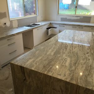 Fantasy Brown Granite with waterfall end