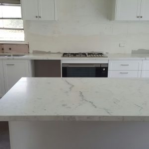 Miele Honed Italian Marble Kitchen and Island Benchtop