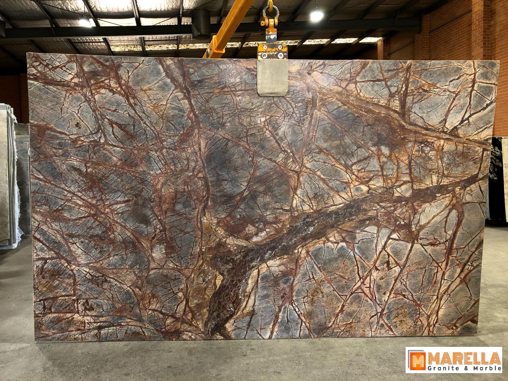 Rain Forest Brown Leather Marble in melbourne